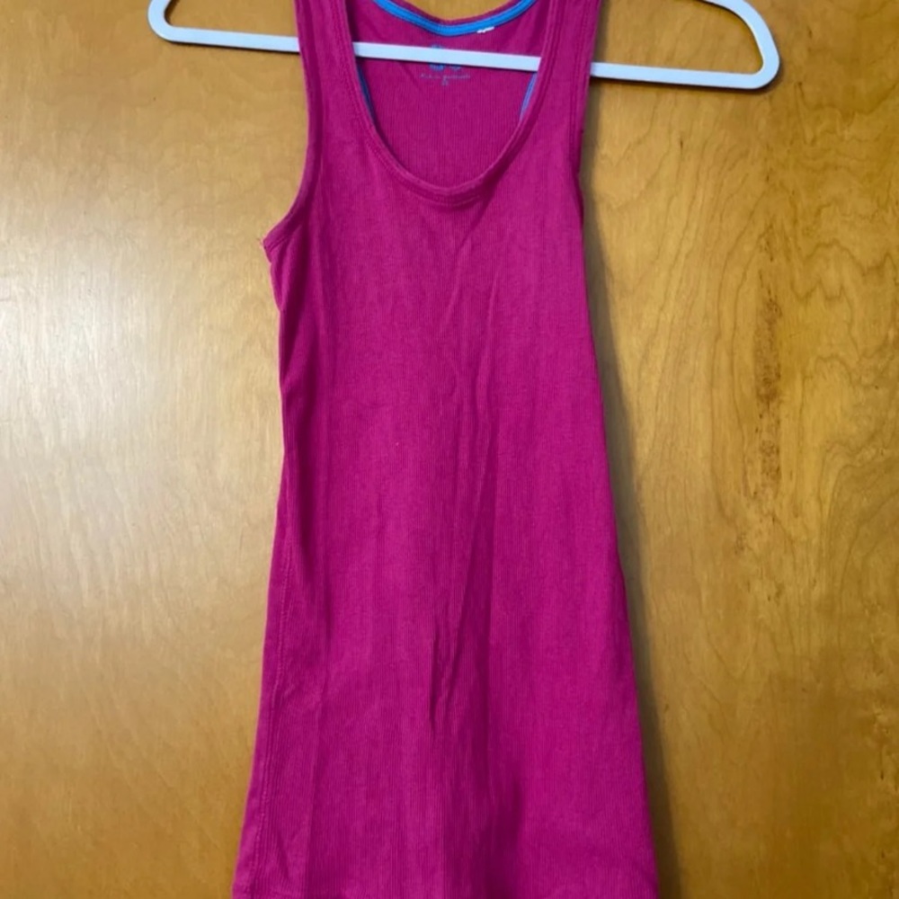 SO pink tank top layering tank raspberry women